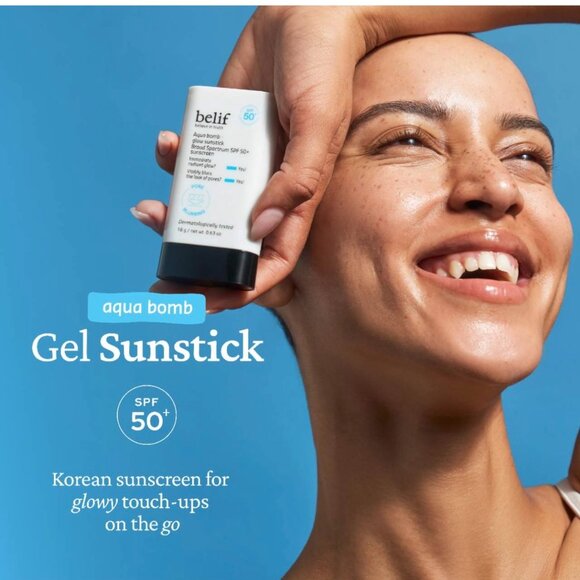 Belif Aqua Bomb Glow Sunstick SPF 50+ — Radiant Hydration & UV Protection Stick - Picture 11 of 13